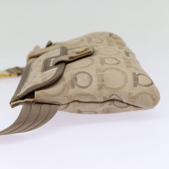 Salvatore Ferragamo Waist bag Canvas Beige Gold Auth - Picture 5 of 16